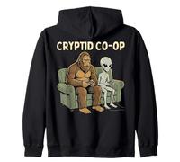 Cryptid Co-OP Sasquatch Bigfoot Alien Playing Video Games Sweat à Capuche