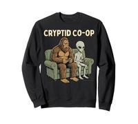 Cryptid Co-OP Sasquatch Bigfoot Alien Playing Video Games Sweatshirt