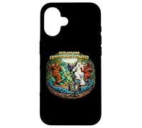 Cryptid Party a lancé Funny Bigfoot Nessie Mothman Yeti Coque pour iPhone 16