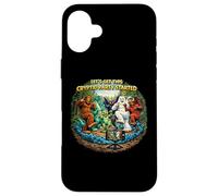 Cryptid Party a lancé Funny Bigfoot Nessie Mothman Yeti Coque pour iPhone 16 Plus