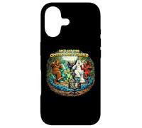 Cryptid Party a lancé Funny Bigfoot Nessie Mothman Yeti Coque pour iPhone 17