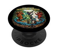 Cryptid Party a lancé Funny Bigfoot Nessie Mothman Yeti PopSockets PopGrip Adhésif