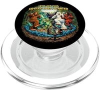 Cryptid Party a lancé Funny Bigfoot Nessie Mothman Yeti PopSockets PopGrip pour MagSafe