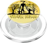 Cryptid Yellow Moon with Bats Siren Head Folklore PopSockets PopGrip pour MagSafe