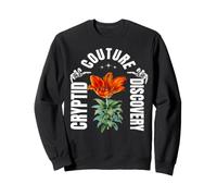Cryptide Couture Fleur Botanique et Squelettes Mystiques Sweatshirt