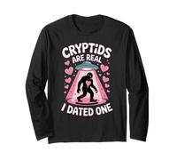 Cryptids are Real I Dated One, Funny Bigfoot et UFO Beam Manche Longue