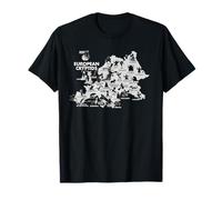 Cryptids of Europe Carte mythique légendaire monstres T-Shirt