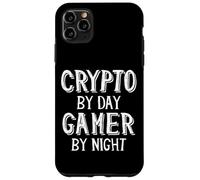 Crypto by Day Gamer by Night Bitcoin Cryptocurrency NFT Game Coque pour iPhone 11 Pro Max