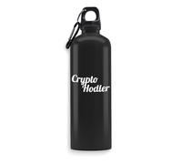 Crypto Hodler Investment Bouteille d'eau de crypto-monnaie gravée Art Sport étanche Grande capacité