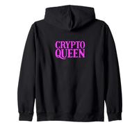 Crypto Queen pour Les Femmes dans Le Secteur de la Blockchain de Crypto-Monnaie Sweat à Capuche