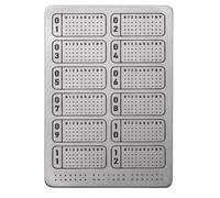 Crypto Seed Phrase Storage Metal Plate,Cold Wallet Backup for 12, 18, 24 Words for Ledger, BIP39 Hardware Wallets