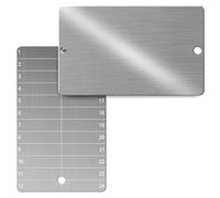 Crypto Seed Phrase Store, plaques de graines Bitcoin en titane, sauvegarde ignifuge et étanche, 2 plaques métalliques pour phrase de semence et autocollant de sécurité
