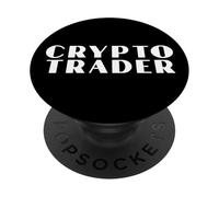 Crypto Trader Crypto-Monnaie Blockchain Crypto Coin Trading PopSockets PopGrip Adhésif