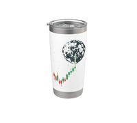 Crypto Trader & Investisseur To The Moon Trading Crypto-monnaie Gobelet isotherme en acier inoxydable double paroi