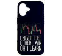 Crypto Trader - Je ne perds jamais ni Je gagne ou j'apprends Coque pour iPhone 16