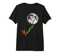 Crypto Trader - Trading de Crypto-Monnaie Bitcoin to The Moon T-Shirt Haut de Gamme