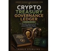 Crypto Treasury Governance Ledger: The Official Multi-Signature Sign-Off Log, Cold Storage Audit Trail, and Corporate Web3 Wallet Registry