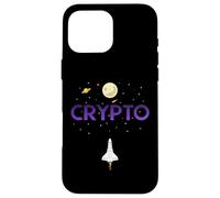 Cryptocurrency Space Rocket Crypto Go Up Only in Crypto Coque pour iPhone 16 Pro Max