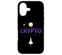 Cryptocurrency Space Rocket Crypto Go Up Only in Crypto Coque pour iPhone 17
