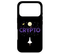 Cryptocurrency Space Rocket Crypto Go Up Only in Crypto Coque pour iPhone 17 Pro
