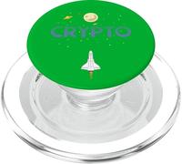 Cryptocurrency Space Rocket Crypto Go Up Only in Crypto PopSockets PopGrip pour MagSafe