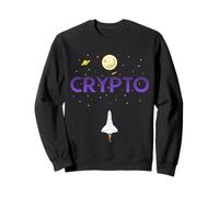 Cryptocurrency Space Rocket Crypto Go Up Only in Crypto Sweatshirt