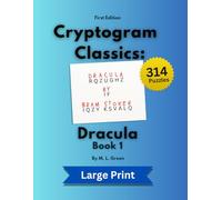 Cryptogram Classics: Dracula, Book 1 (Large Print)