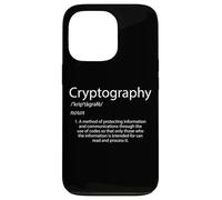 Cryptographie Définition Cryptage Bitcoin Clé cryptographique Coque pour iPhone 13 Pro