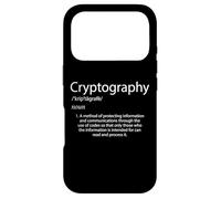 Cryptographie Définition Cryptage Bitcoin Clé cryptographique Coque pour iPhone 17 Pro