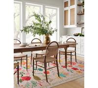 CRYPTOLITE Grand Tapis Lavable et antidérapant à Poils Bas pour Salon, Salle à Manger, Chambre à Coucher, Ferme, Salle de Jeux pour Enfants, 20,4 x 25,4 cm