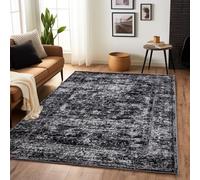 CRYPTOLITE Tapis pour Salon, 12,7 x 17,1 cm, Lavable en Fausse Laine, Tapis de Chambre à Coucher, Tapis d'intérieur à Poils Courts de 0,8 cm et antidérapant pour Salle à Manger, Bureau à Domicile,