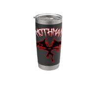 Cryptozoologie de Mothman Contes folkloriques étranges et rétro sur les cryptides effrayants Gobelet isotherme en acier inoxydable double paroi