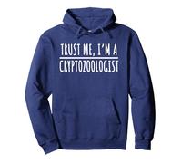Cryptozoologiste Pseudoscience Expert en cryptozoologie Sweat à Capuche, Unisexe pour Adultes, Bleu Marine, XL