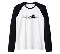 Cryptozoologues Chupacabra-Créature Cardiogram El-Chupacabra Manche Raglan