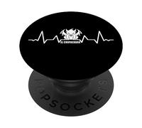 Cryptozoologues Chupacabra-Créature Cardiogram El-Chupacabra PopSockets PopGrip Adhésif