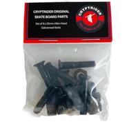 CRYPTRIDER Lot de 8 boulons à tête hexagonale pour Skateboard 25 mm