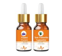 Crysalis Combo d'huile : Violet (Viola odorata) - 1,01 Fl Oz (30 ml) & Saw Palmetto (Serenoa repens) Oil - 30 ml/1,01 Fl oz