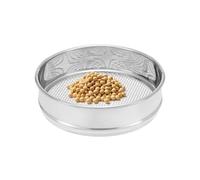CRYSEU Tamis de Jardin, Tamis de Jardin en Acier Inoxydable, Tamis de Test, Tamis à Mailles Fines, Tamis à Pollen for Sol, Pierres, Laboratoire, diamètre: 20cm(Mesh 1.43mm)