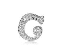 CRYSLOVE Charm Lettre de l'alphabet pour Filles Femmes Hommes Argent 925 avec Perles d’Alphabet Argentées Lettre Initiale A à Z Charms pour Collier Bracelet DIY