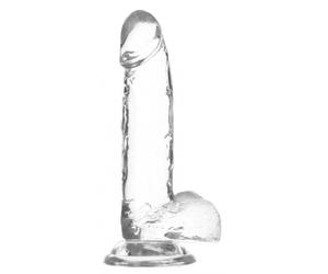 Crystal Addiction - Godemiché transparent - 19 cm