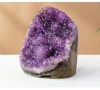 Crystal Amethyst cave Cluster raw Stone Office Home Decoration,Purple,763g Gemstone Stone