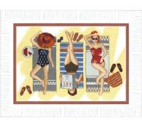 Crystal Art BT-164C Kit de broderie au point de croix Motif repos à la mer