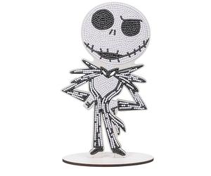 Crystal Art Buddies XL Kit Original de Peinture Diamant Jack Skellington Collection Disney pour Enfants 6+ avec Cristaux en résine Brillants et Support en Bois 20-25 cm