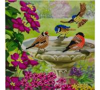 Crystal Art Kit Diamond Painting Carte à diamanter 18 x 18 cm Baignade Oiseaux dès 8 ans
