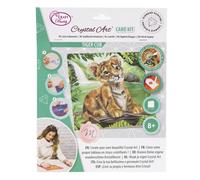 Crystal Art Kit Carte Broderie Diamant 18x18cm Bébé Tigre