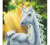 Crystal Art Kit Carte Broderie Diamant 18x18cm Licorne