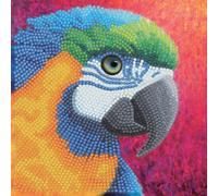 Crystal Art Kit Carte Broderie Diamant 18x18cm Perroquet