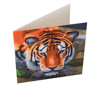 Crystal Art Kit Carte Broderie Diamant 18x18cm Tigre