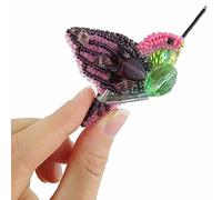 Crystal Art Kit de perles pour création de broche Oiseau mouche BP-217C