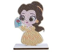 CRYSTAL ART - Kit Figurine à Diamanter - Activité Manuelle de Création et Ludique - Adulte et Enfant - Décoration Scintillante aux Couleurs Assorties - Disney - Belle